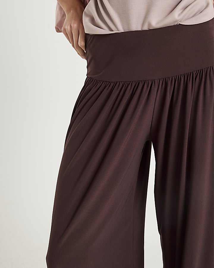 River Island Brown Balloon Leg Trousers