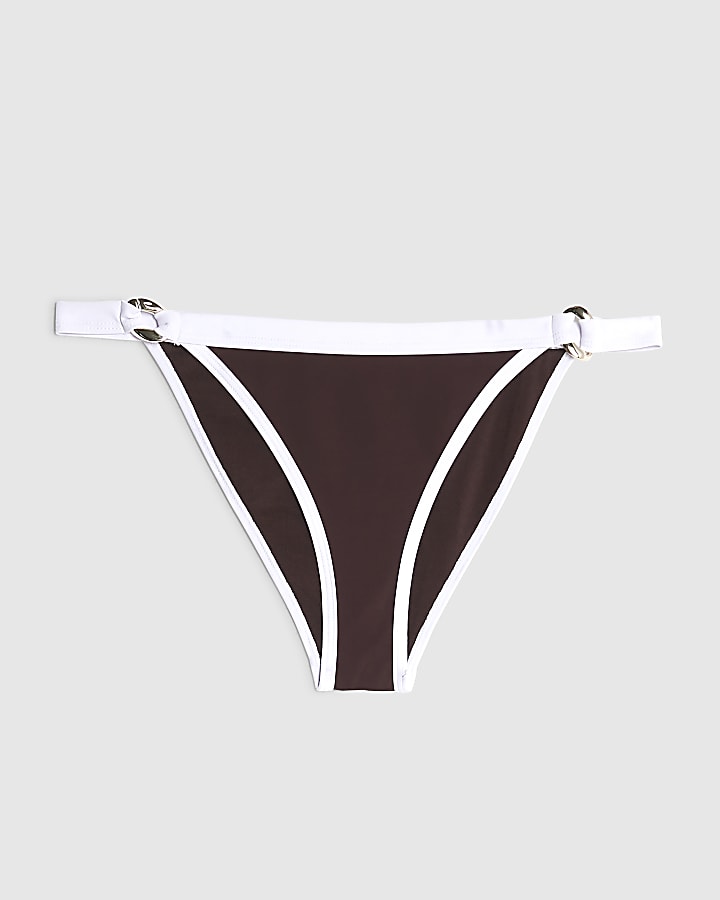 river island Brown Bikini Bottoms
