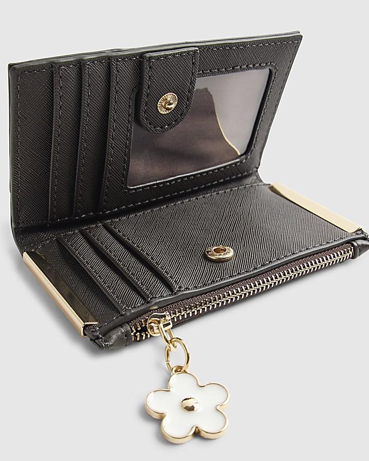 River Island Brown Daisy Monogram Print Mini Purse