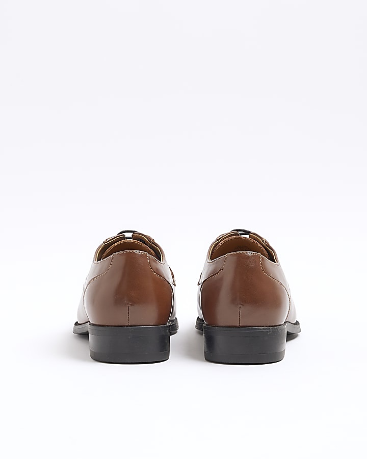 River Island Brown Formal Derby Shoes
