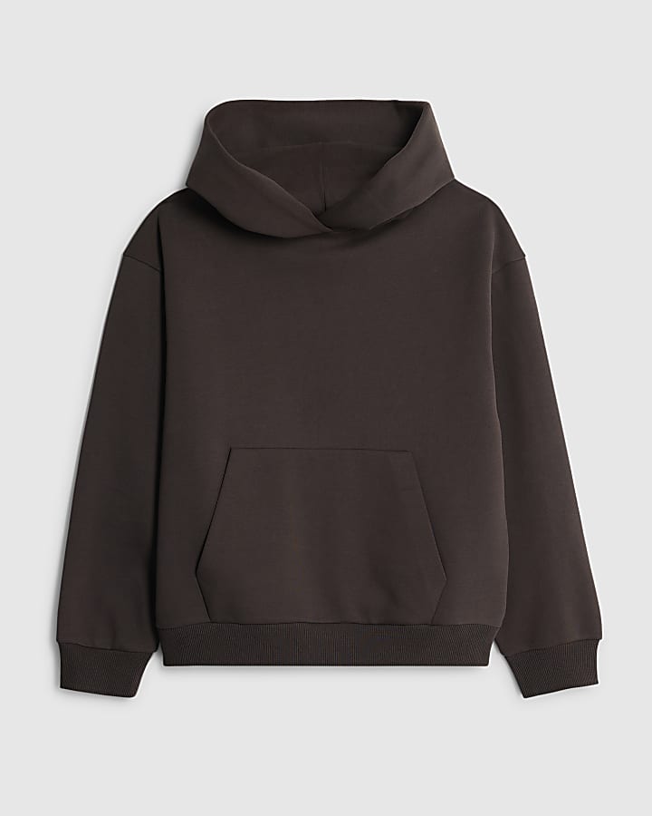 river island Brown Oversized Fit Hoodie