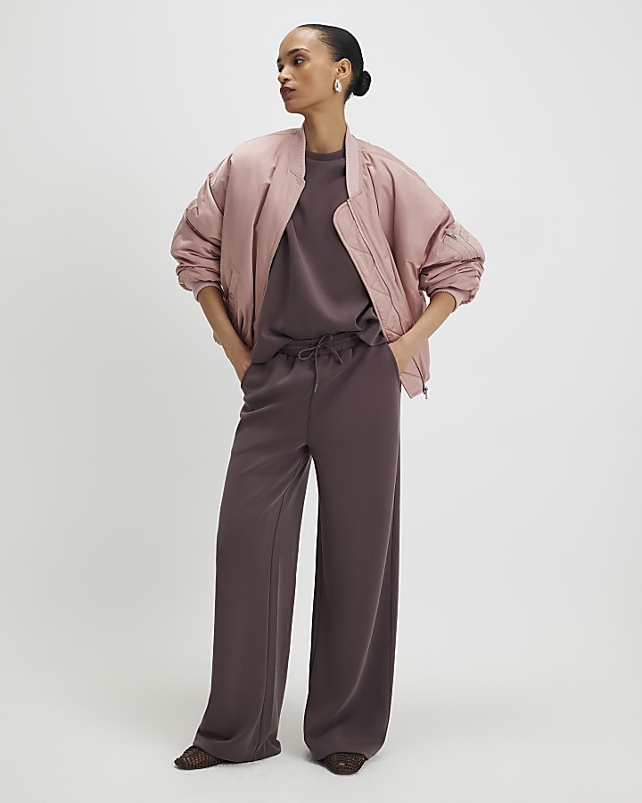 River Island Brown Premium Boxy T-Shirt