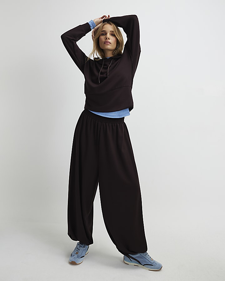 River Island Brown Premium Long Sleeve Hoodie