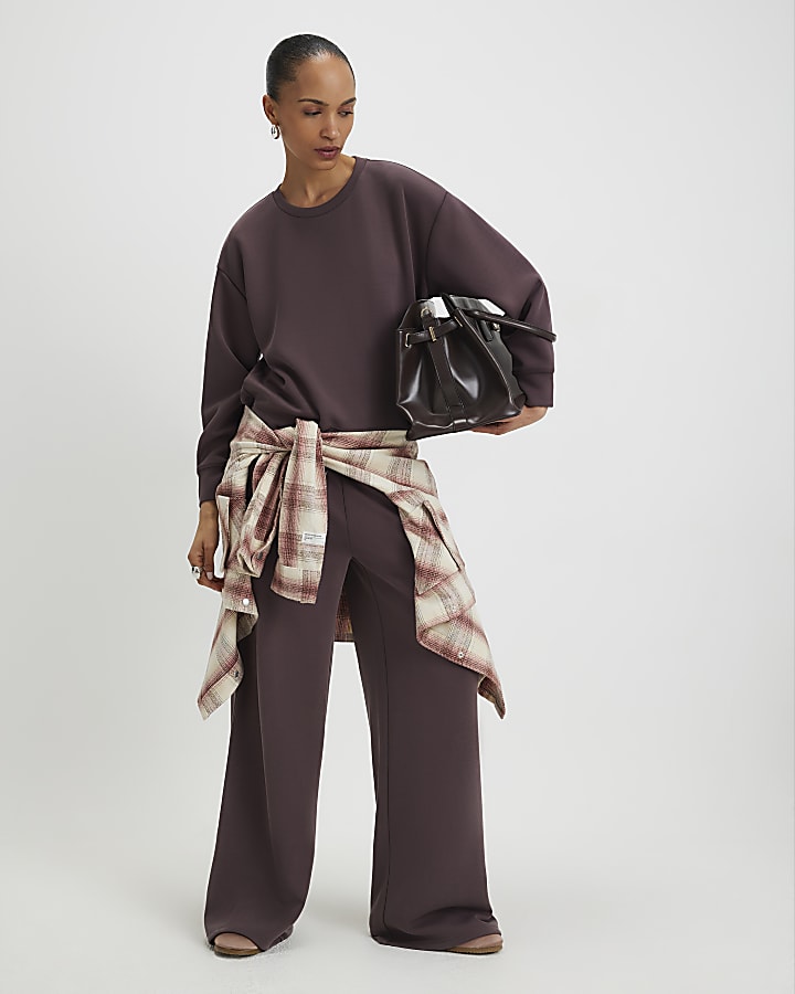 River Island Brown Premium Sweatshirt