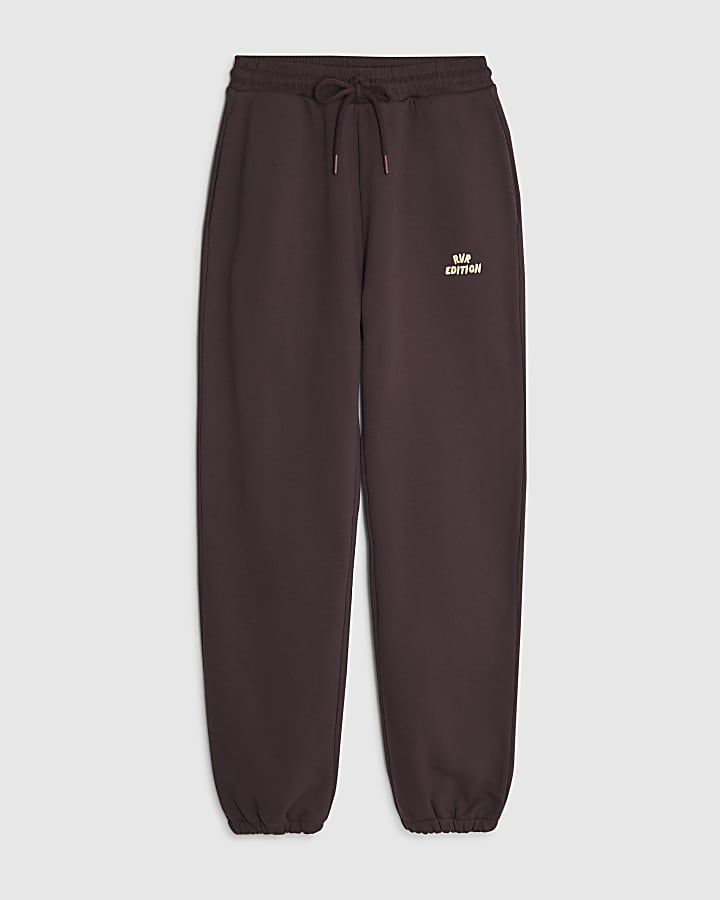 river island Brown RVR Edition Joggers
