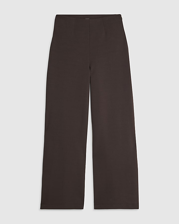river island Brown Wide Leg Trousers