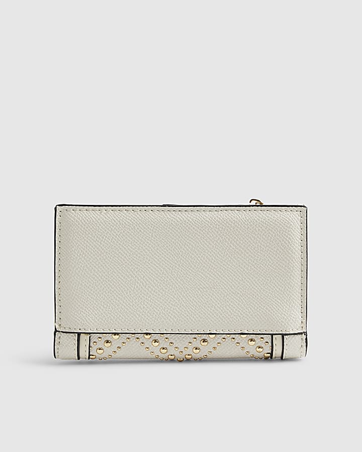 River Island Cream Mini Studded Purse