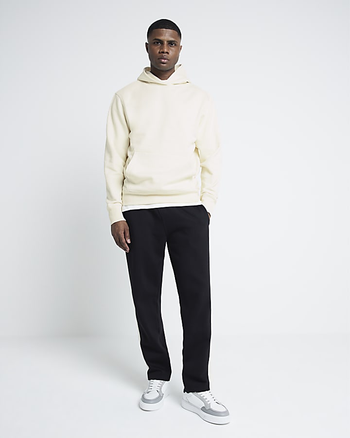 River Island Cream Regular Fit Essential Hoodie