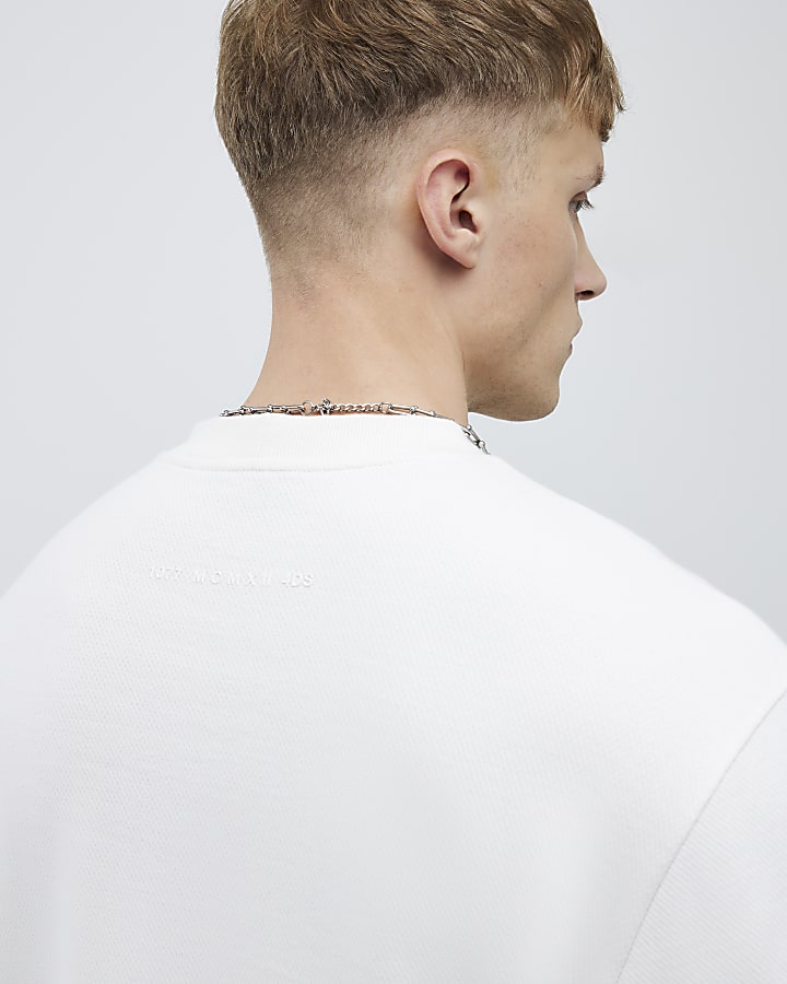 River Island Cream Regular Fit Sweatshirt