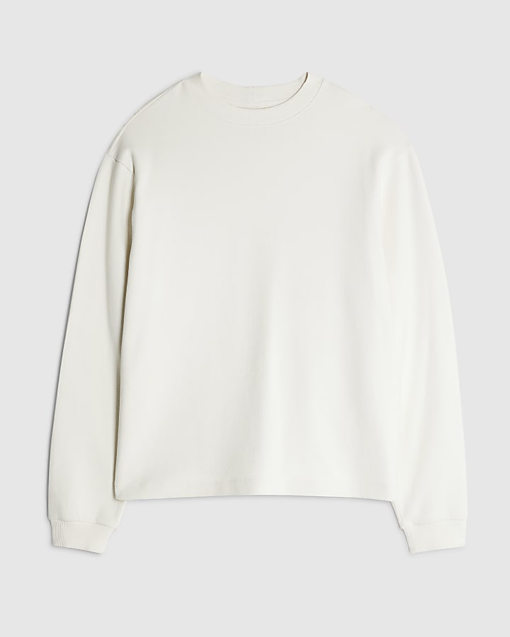 river island Cream Regular Fit Sweatshirt