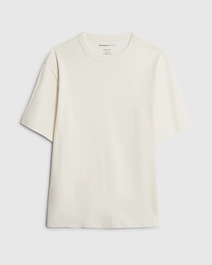 river island Cream Regular Fit T-Shirt