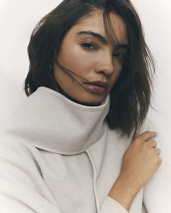 River Island Cream Scarf Cape