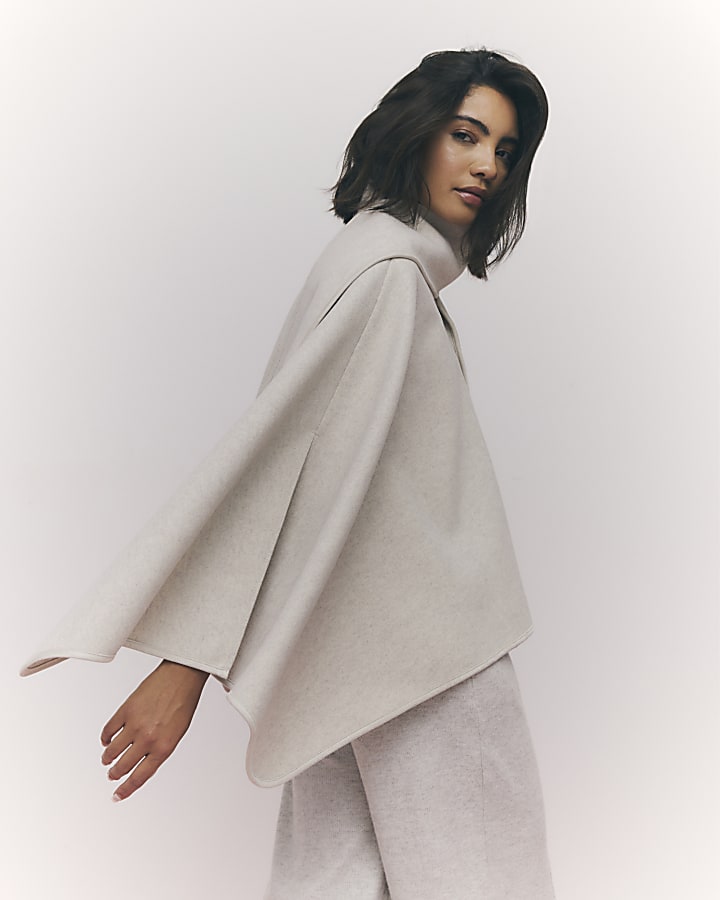 River Island Cream Scarf Cape