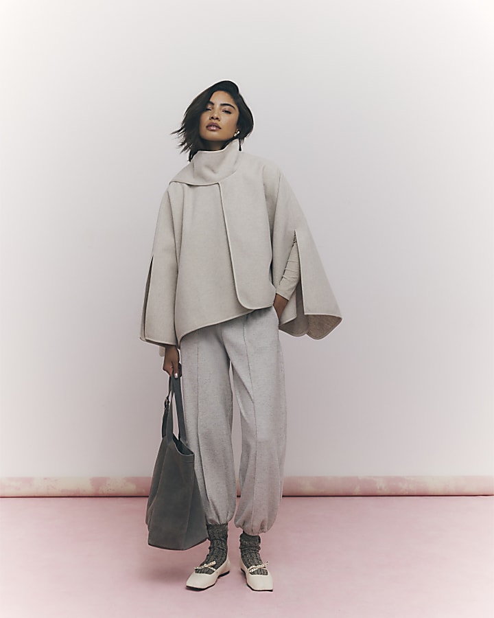 River Island Cream Scarf Cape