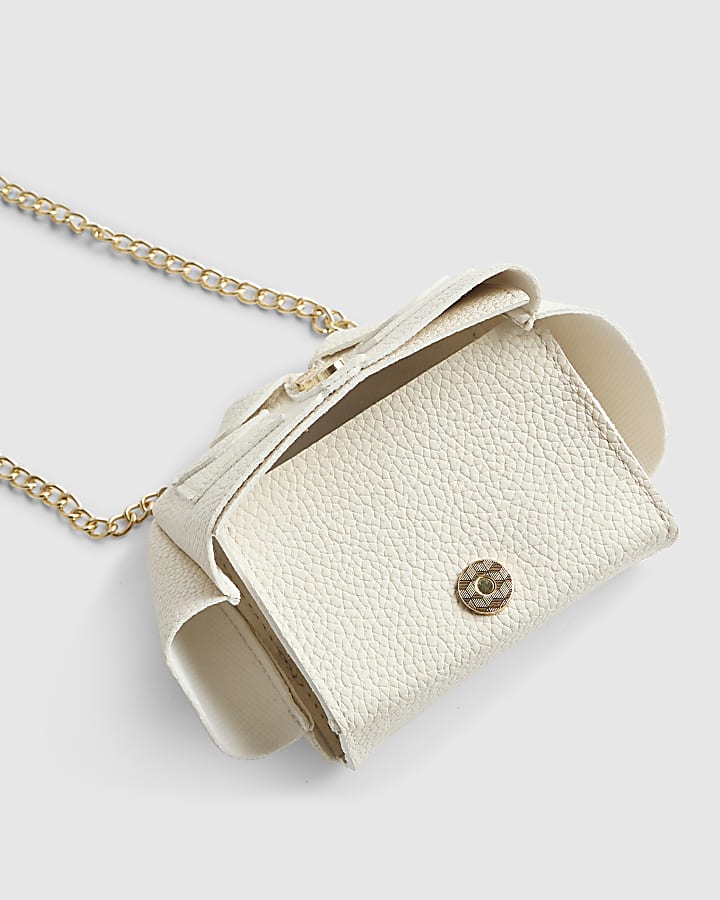 river island Cream Shirt Mini Purse
