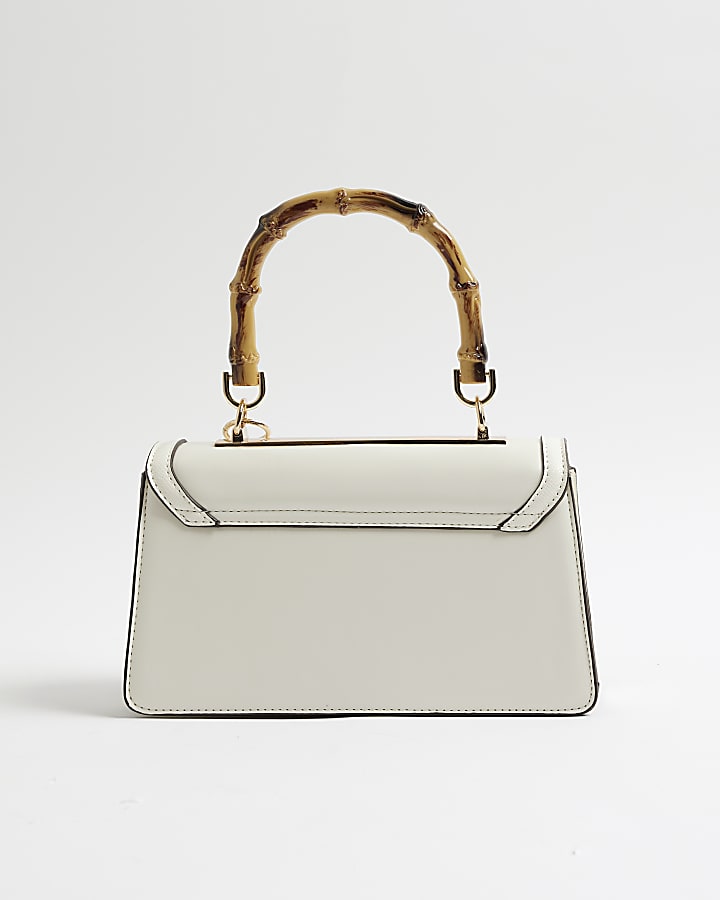 River Island Cream Small Top Handle Tote Bag