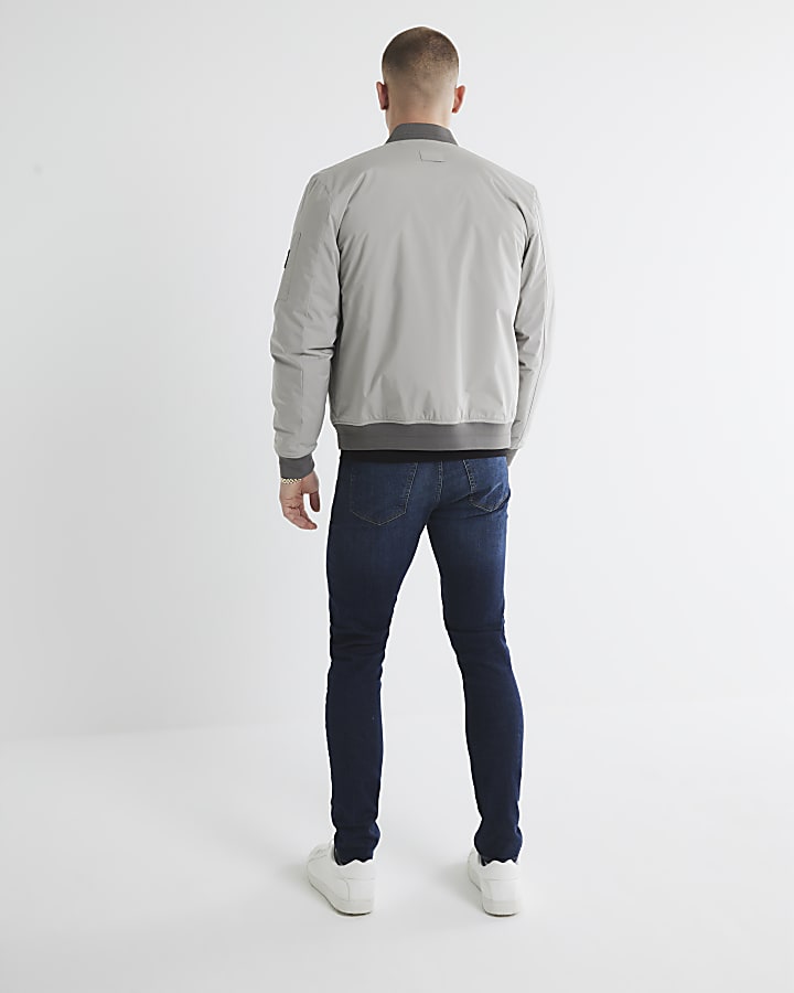 River Island Dark Blue Skinny Fit Jeans