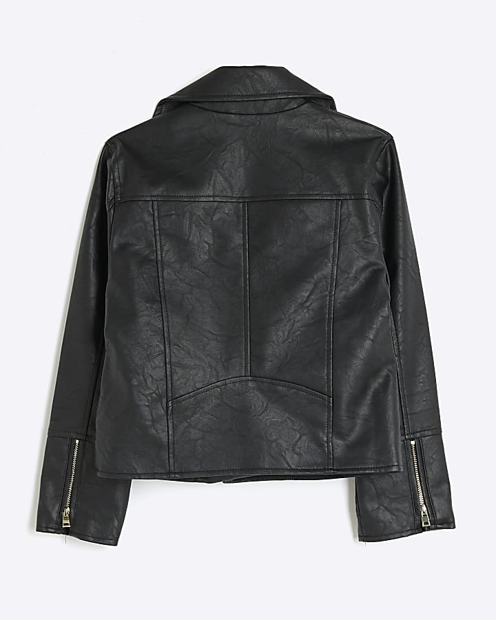 River Island Girls Black Biker Jacket