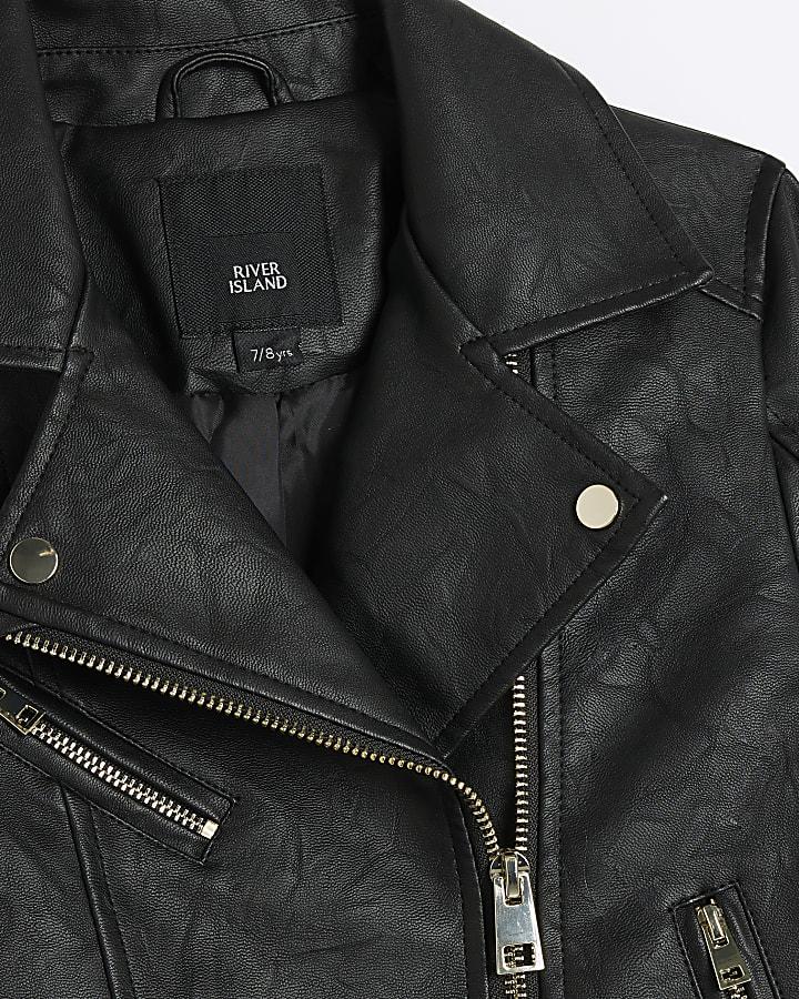 River Island Girls Black Biker Jacket