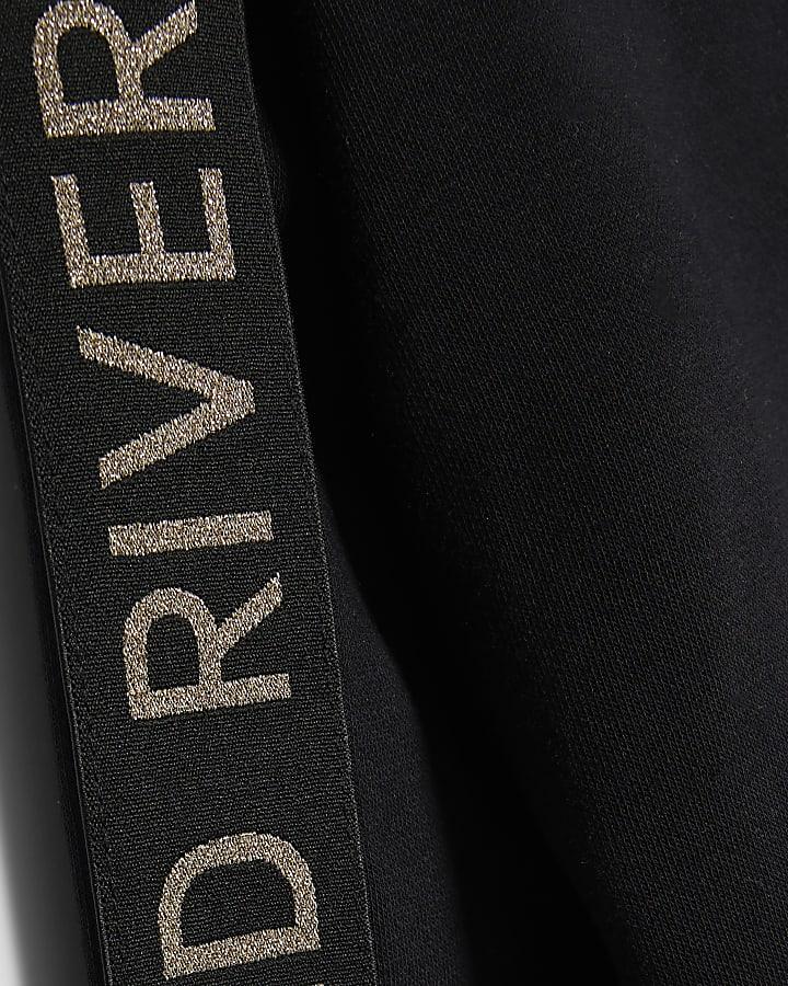 river island Girls Black Hooded Sweatshirt Set