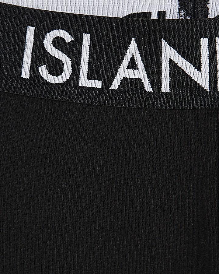 River Island Girls Black RI Waistband Leggings