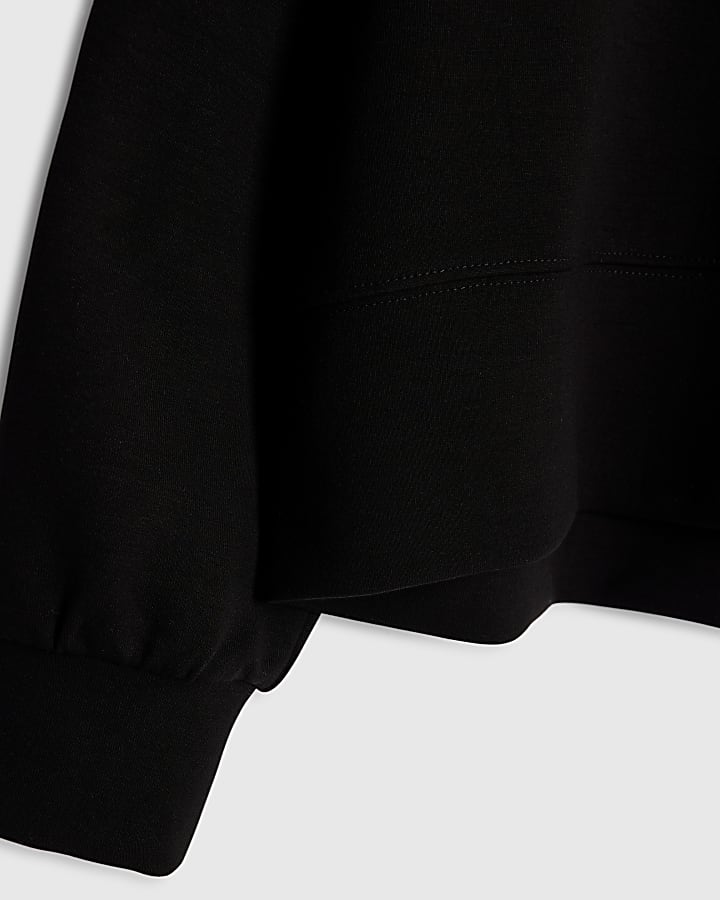 river island Girls Black Studded Hoodie