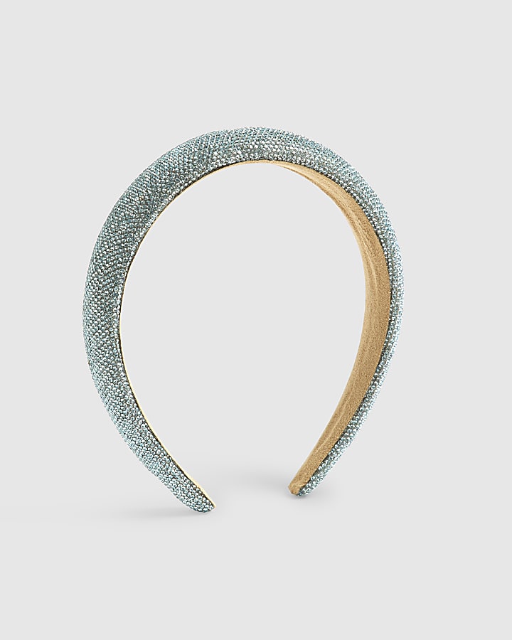 River Island Girls Blue Crystal Headband