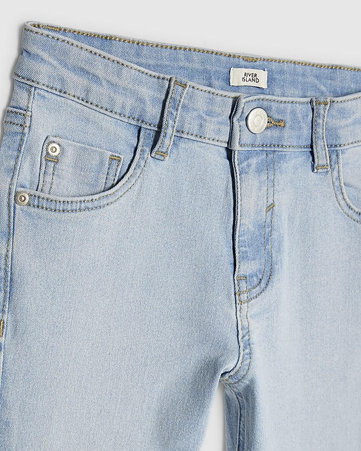River Island Girls Blue Flared Jeans