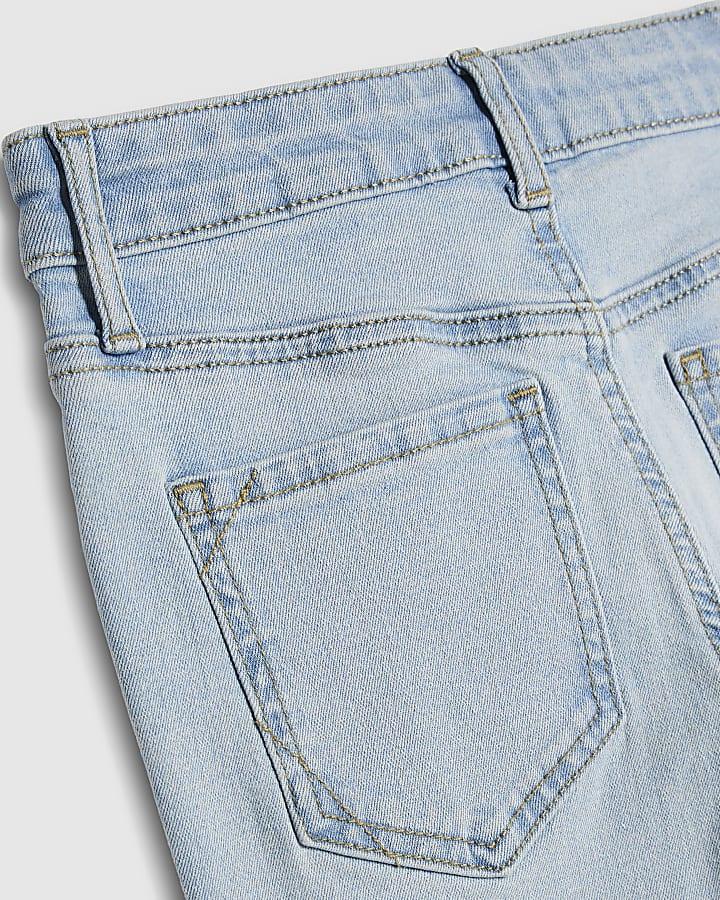 River Island Girls Blue Flared Jeans