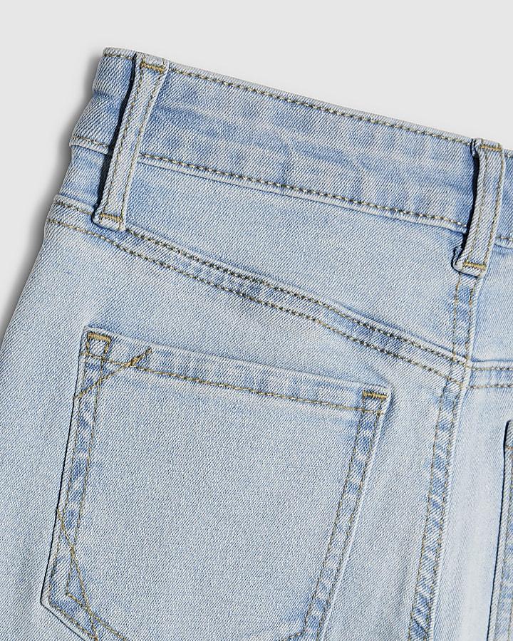 river island Girls Blue Keychain Flared Jeans