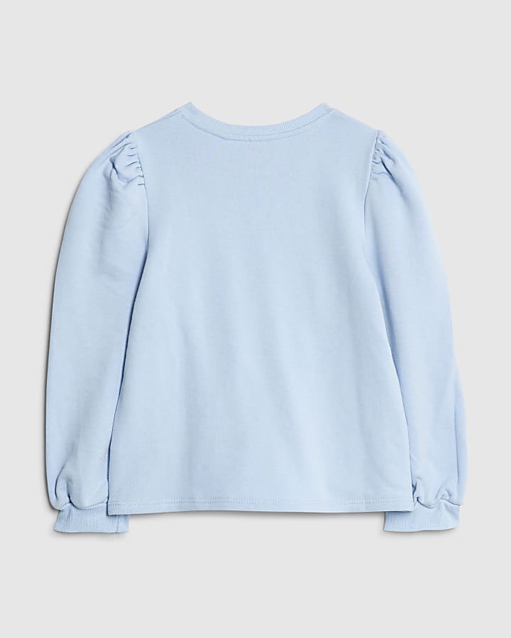 River Island Girls Blue Sassy Vibes Sweatshirt