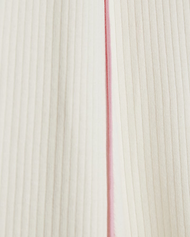 river island Girls Cream Cherry Polo Dress