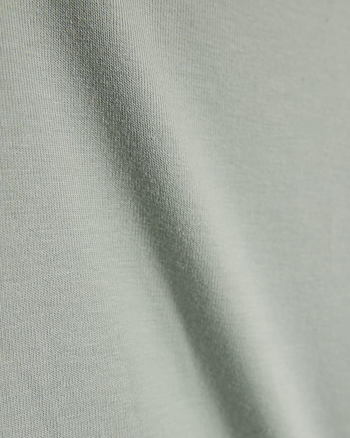 river island Girls Green RI Waistband Top