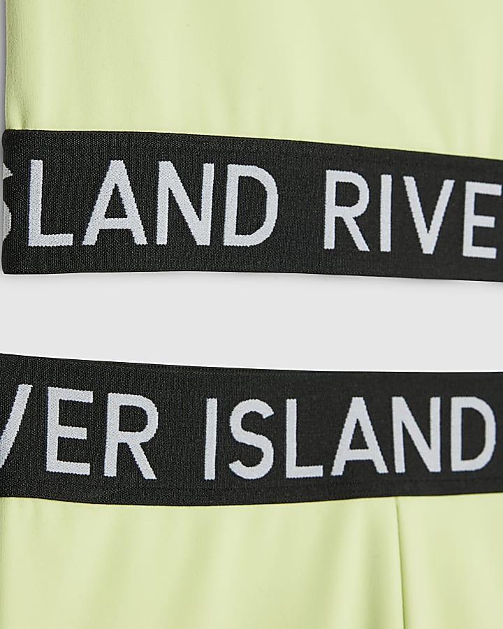 River Island Girls Green Tank Top Set