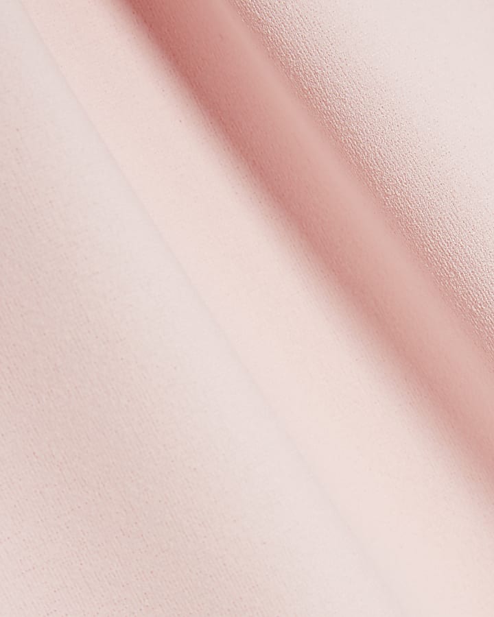River Island Girls Pink Asymmetric Frill Jumpsuit