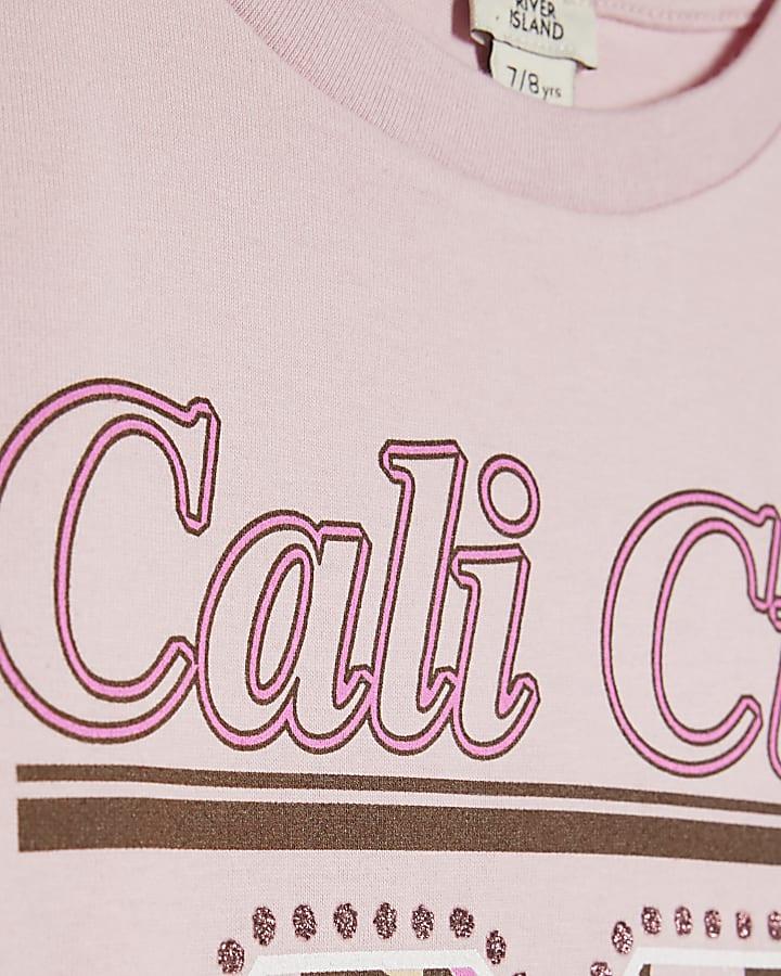 river island Girls Pink Cali City 09 Crop Top
