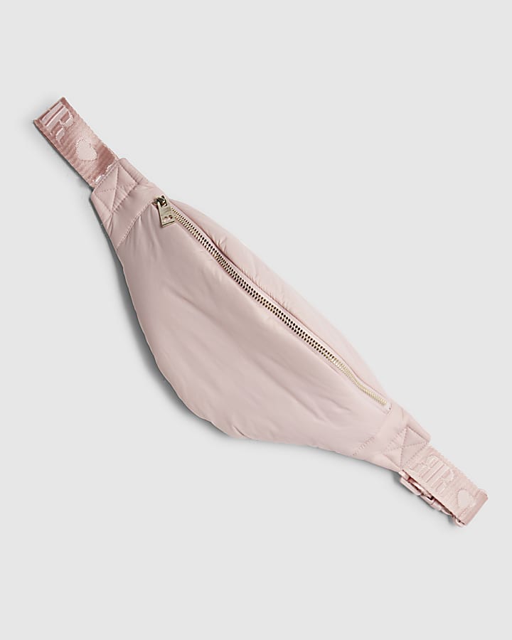 River Island Girls Pink Gilet With Bag Set