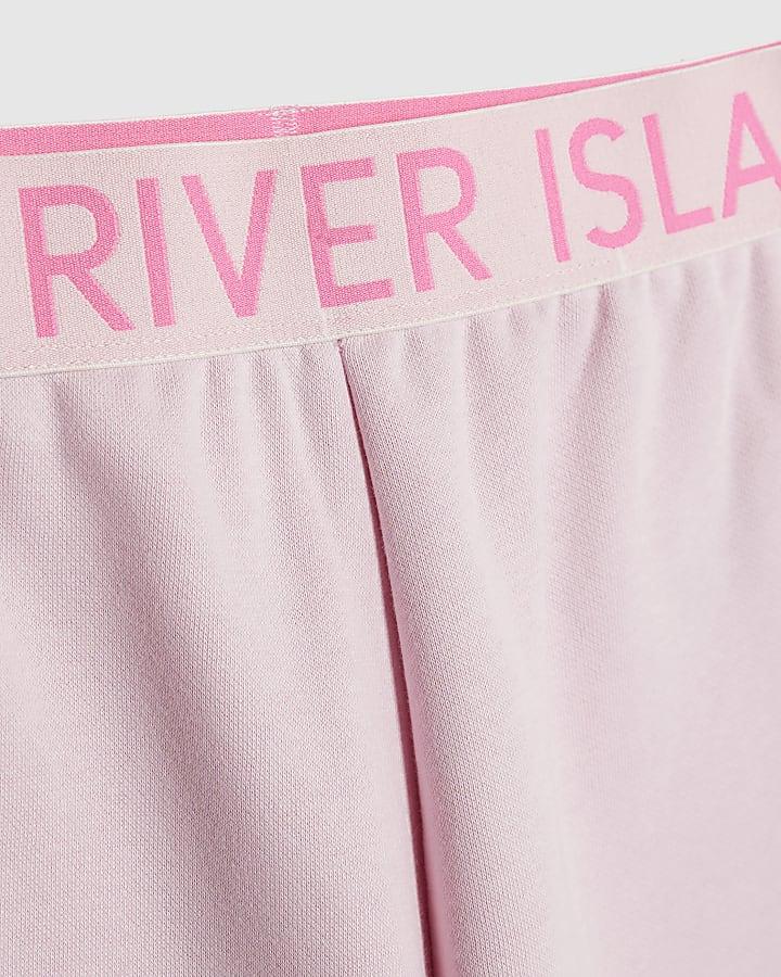 river island Girls Pink Hooded Sweatshirt Set