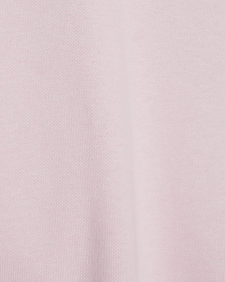 river island Girls Pink Lucky Girl Dice Sweatshirt