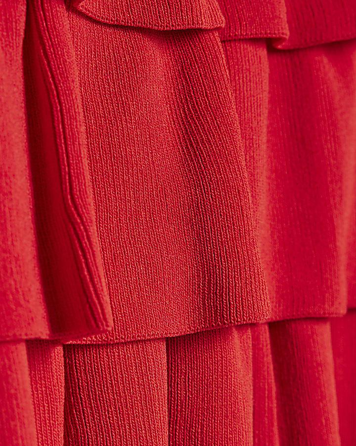 river island Girls Red Corsage Cardigan Set