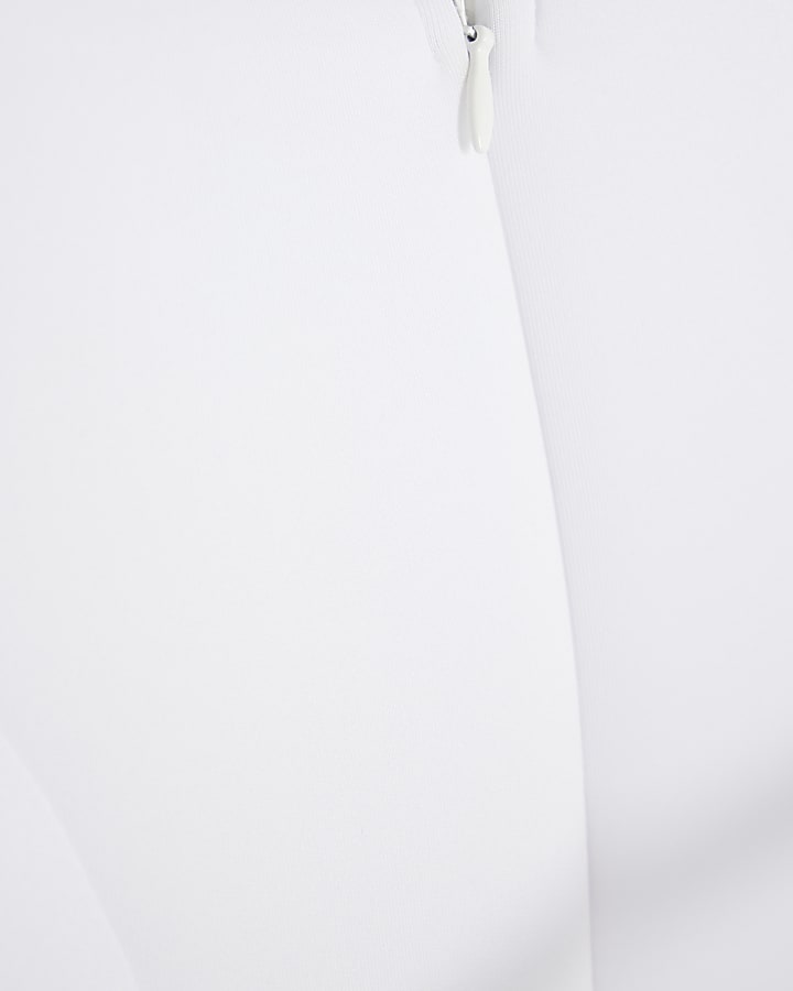 River Island Girls White Belted Dress