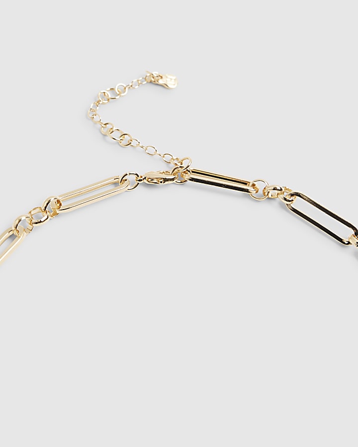 River Island Gold Heart And Star Pendant Necklace