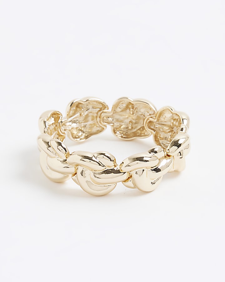 River Island Gold Knot Bracelet