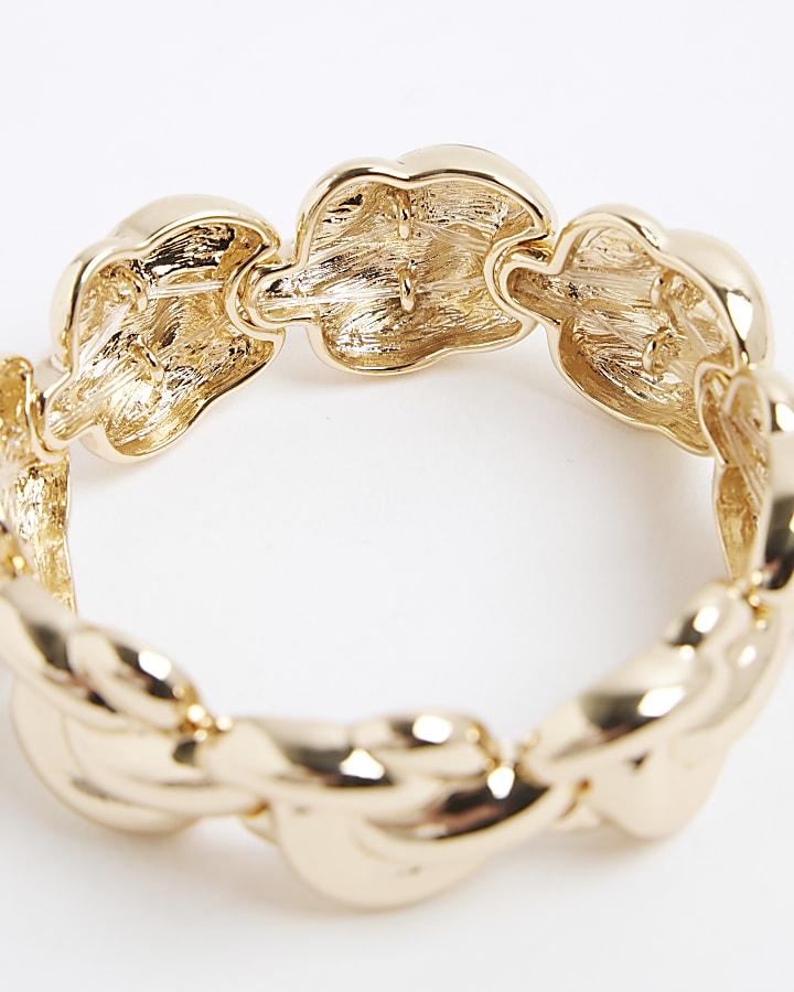 river island Gold Knot Bracelet
