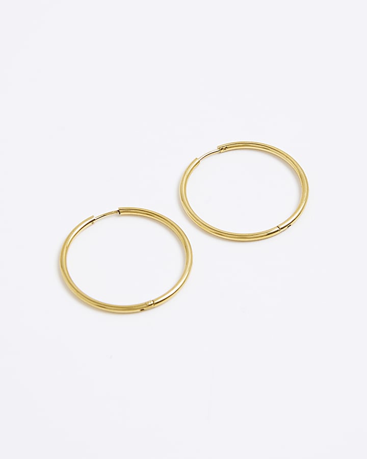 River Island Gold Large Hoops
