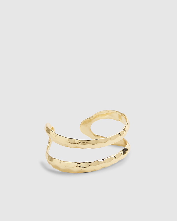 river island Gold Oval Bangle