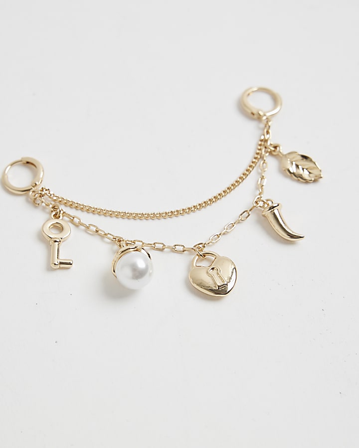 River Island Gold Single Chain Shoe Pack