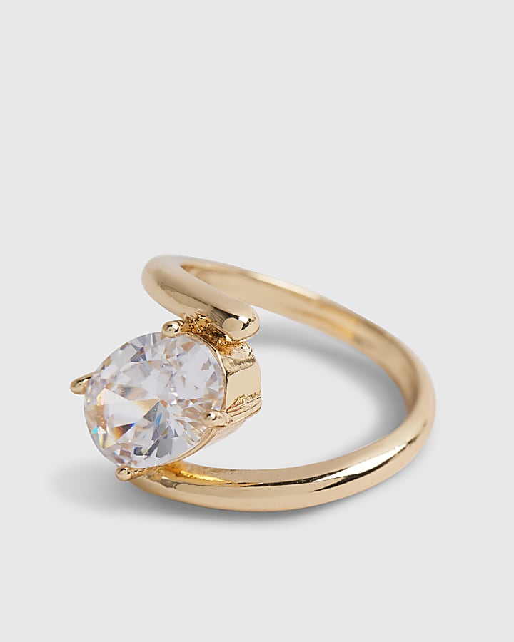 River Island Gold Spiral Ring