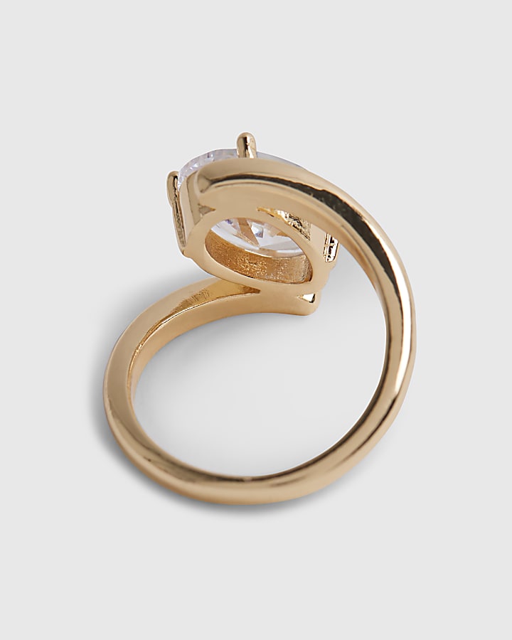 River Island Gold Spiral Ring
