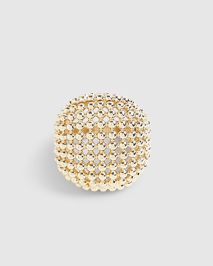 River Island Gold Statement Ring